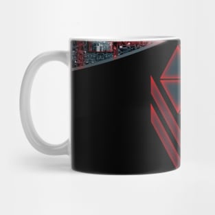 Sci-Fi logo and circuit board futuristic design Mug